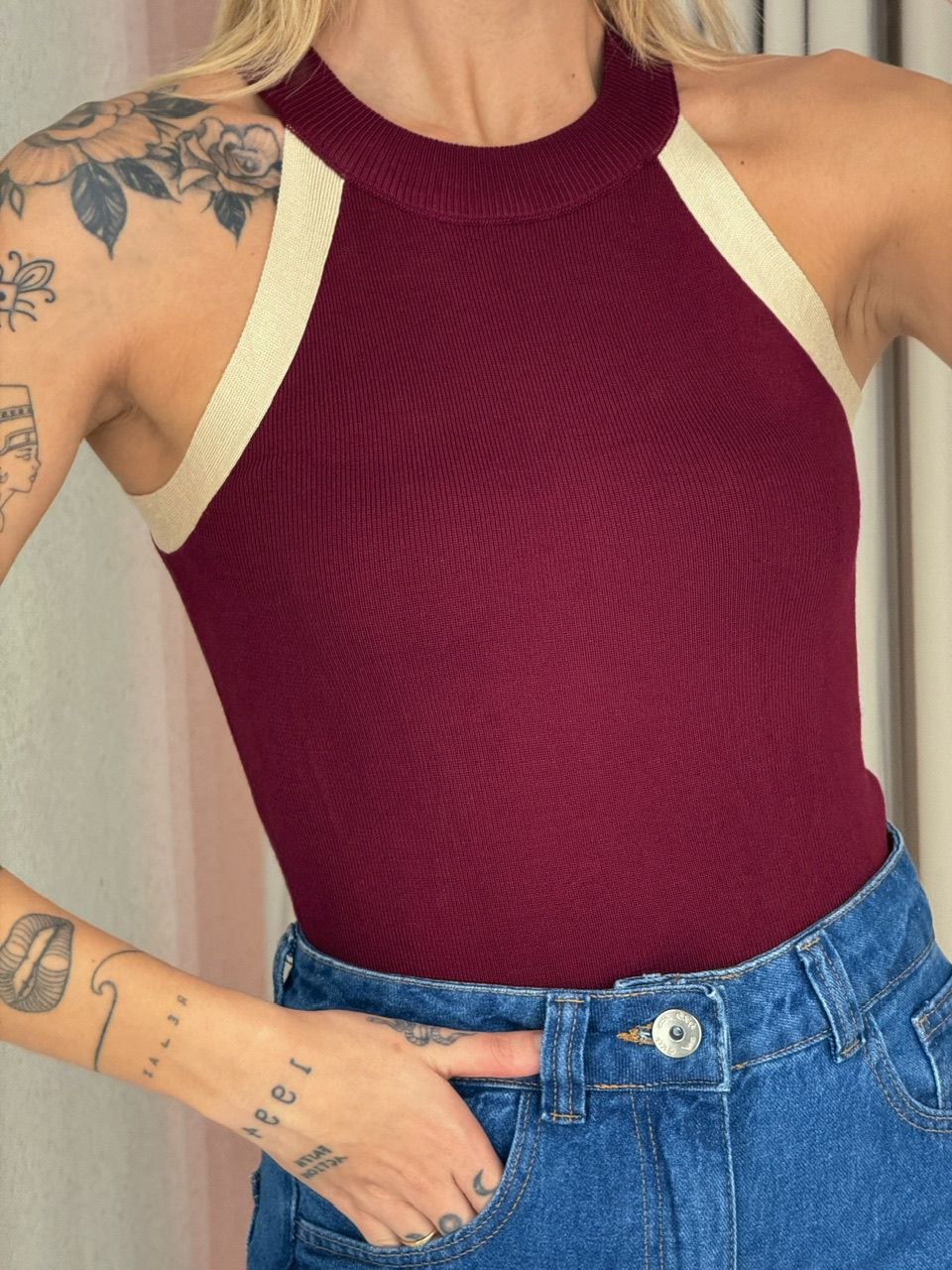 BLUSA ALANA CAVADA CHERRY RED