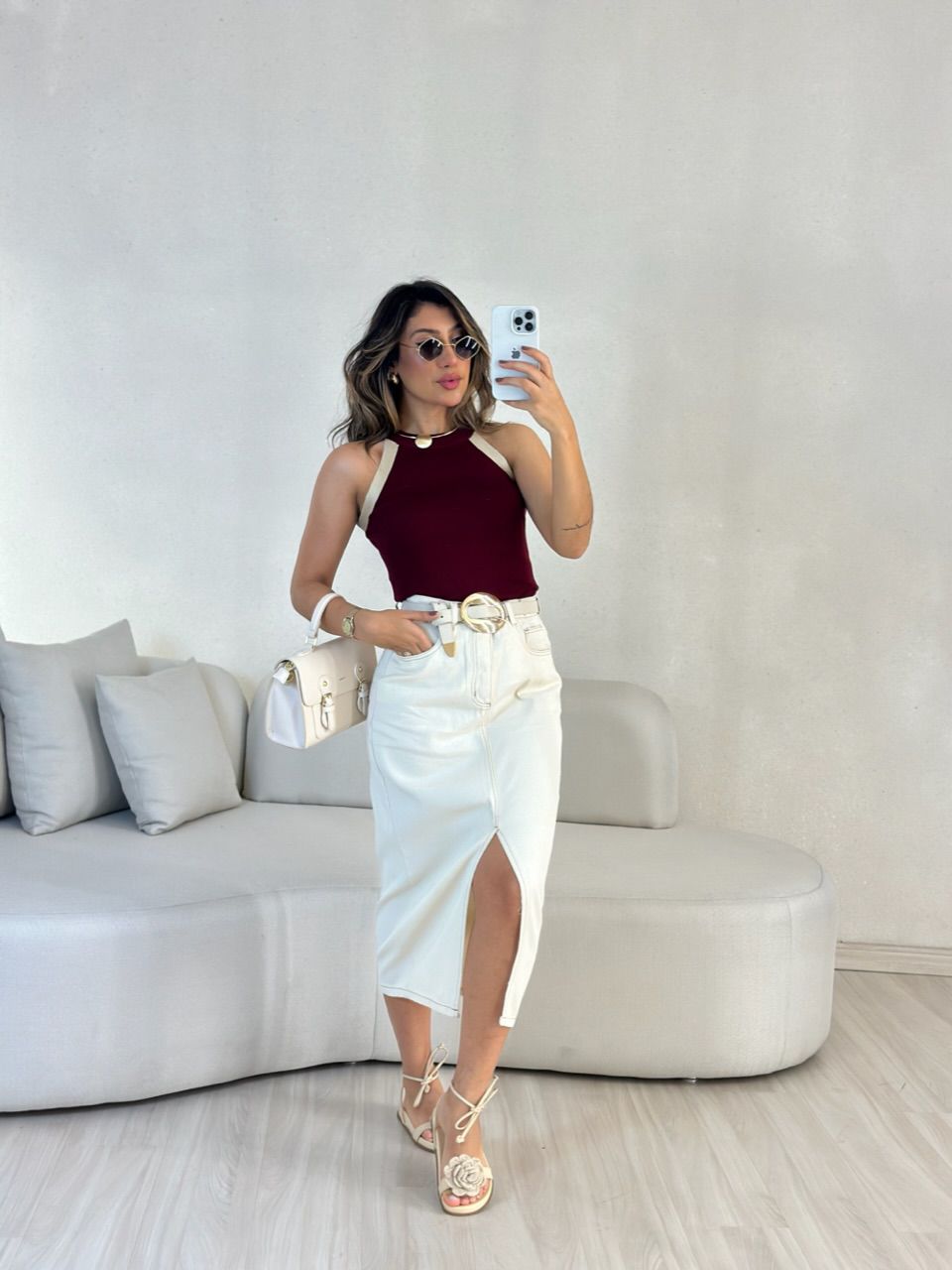 BLUSA ALANA CAVADA CHERRY RED