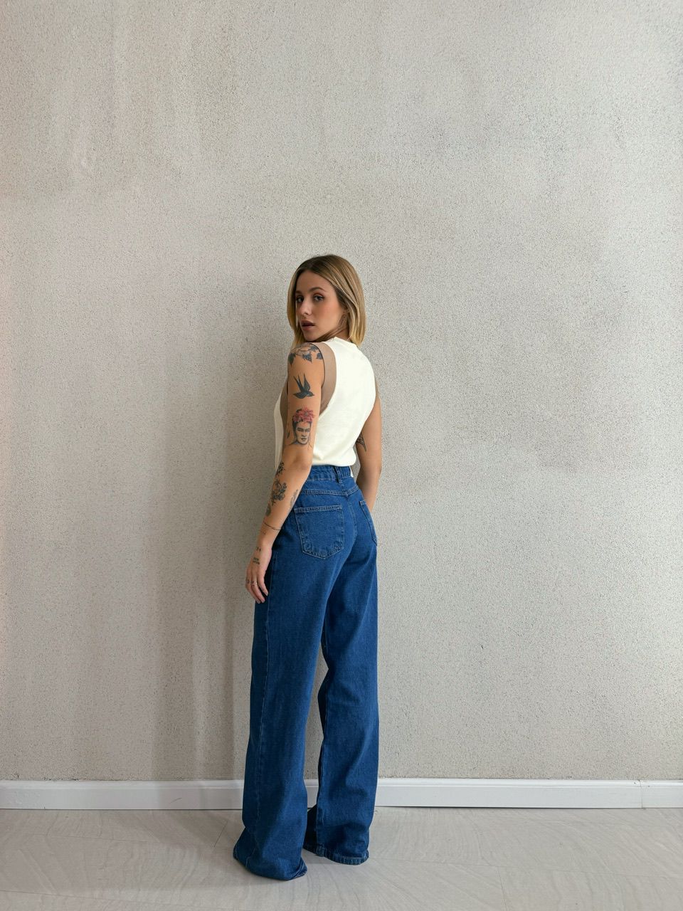 BLUSA CECÍLIA CAVADA OFF/NUDE