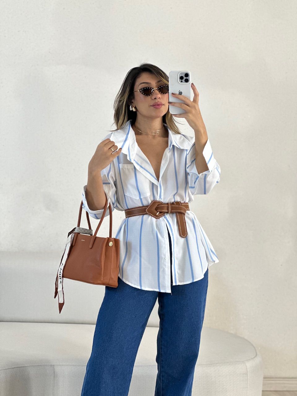 CAMISA MARINA LISTRADA OFF