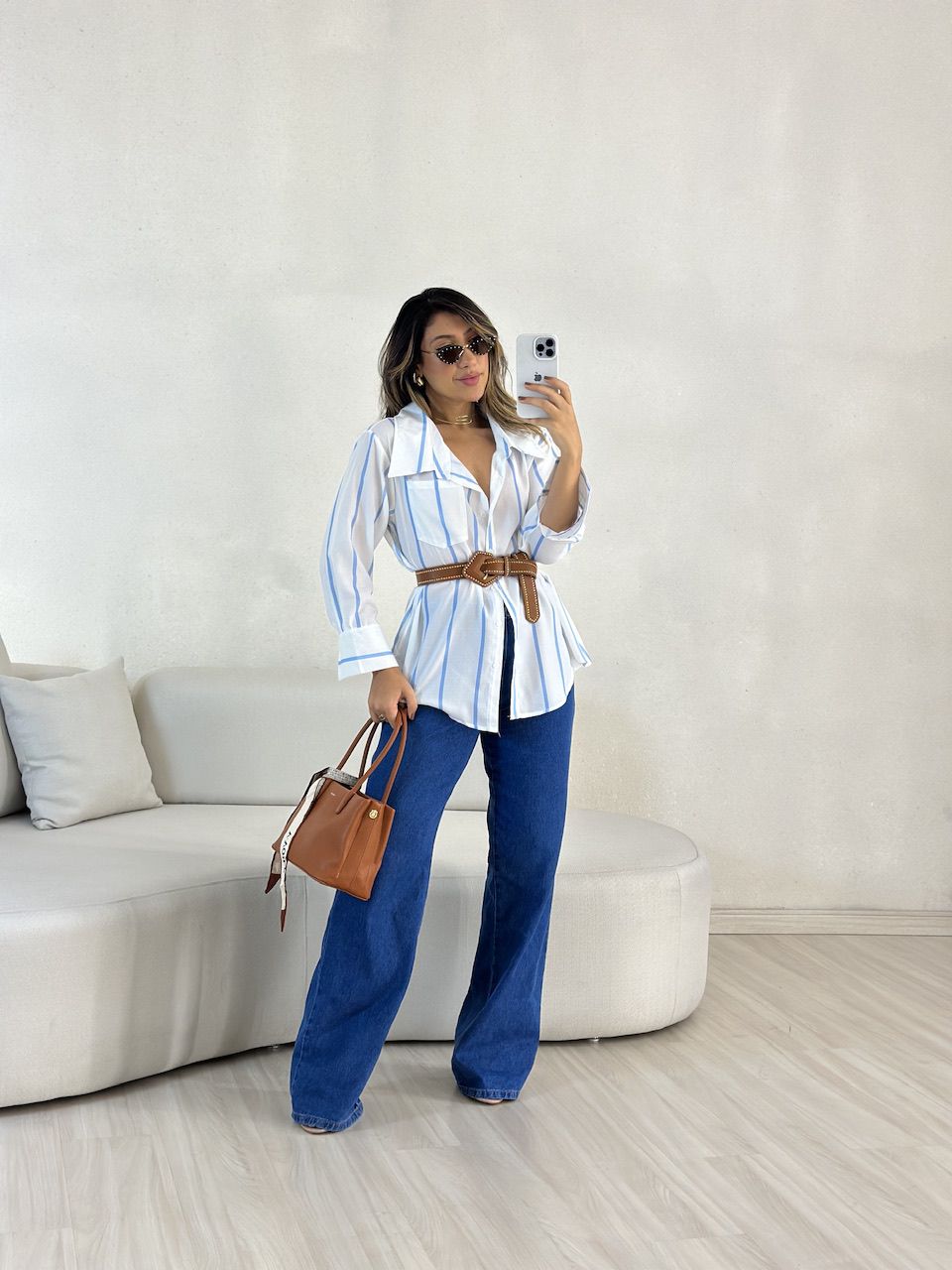 CAMISA MARINA LISTRADA OFF