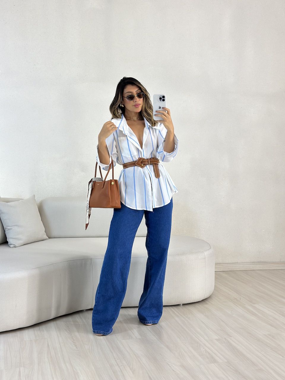 CAMISA MARINA LISTRADA OFF