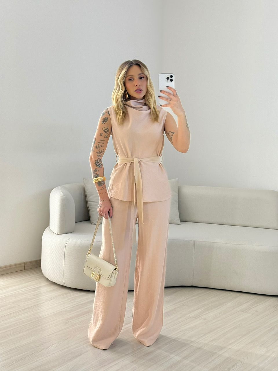 CONJUNTO ARIANA GOLA AREIA