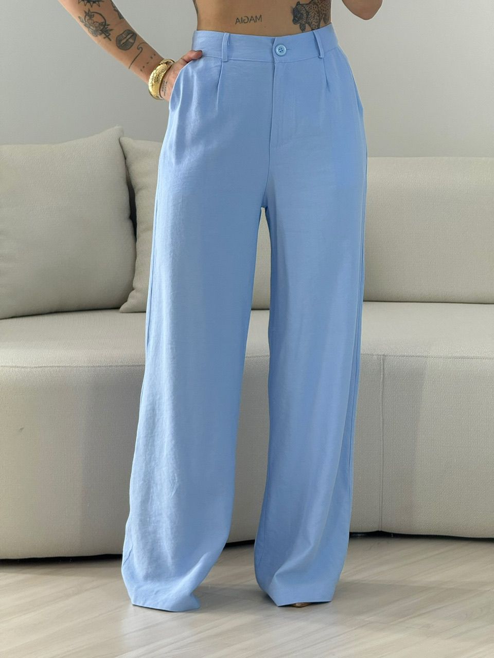 CONJUNTO ARIANA GOLA AZUL
