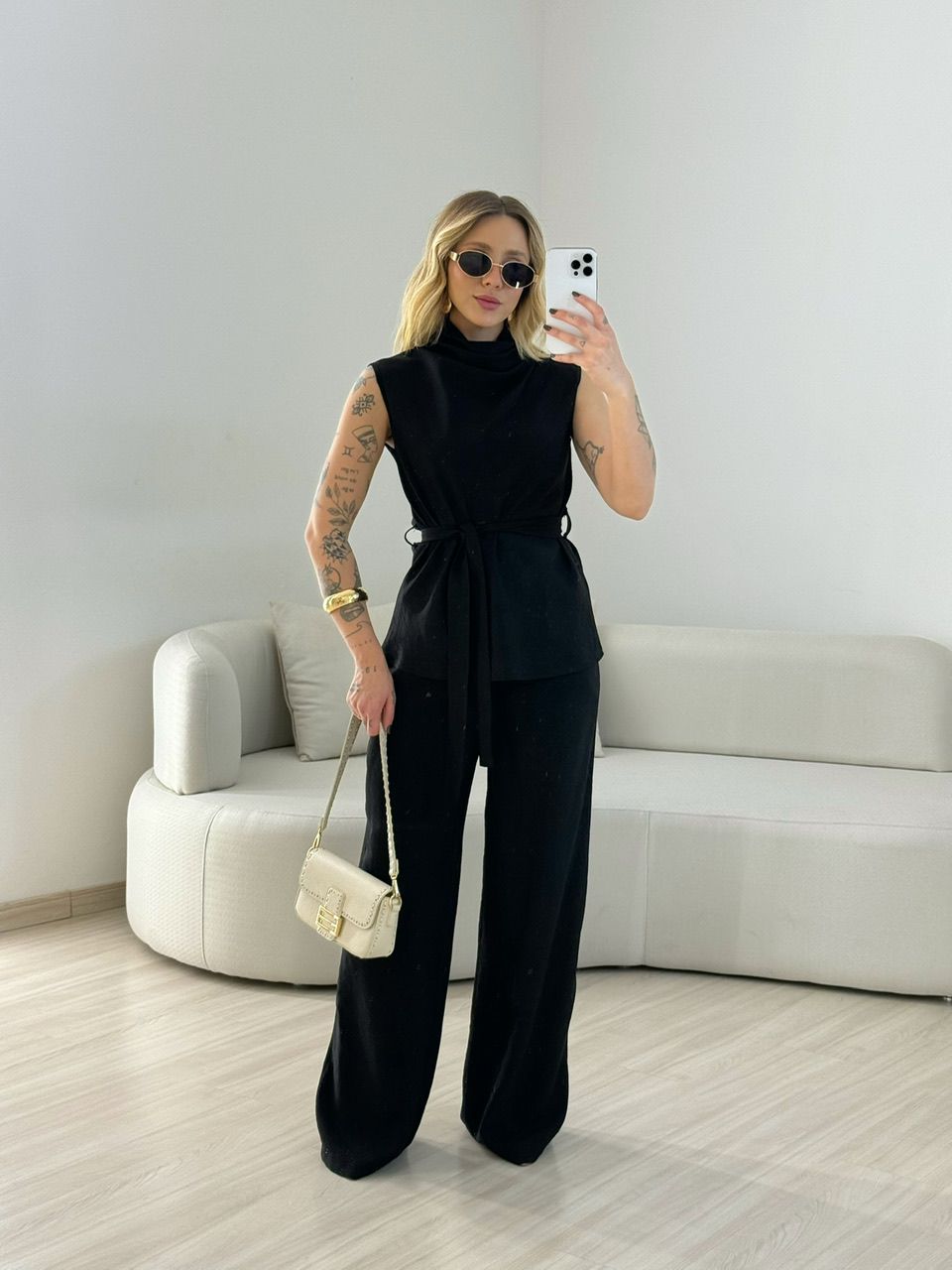 CONJUNTO ARIANA GOLA PRETO