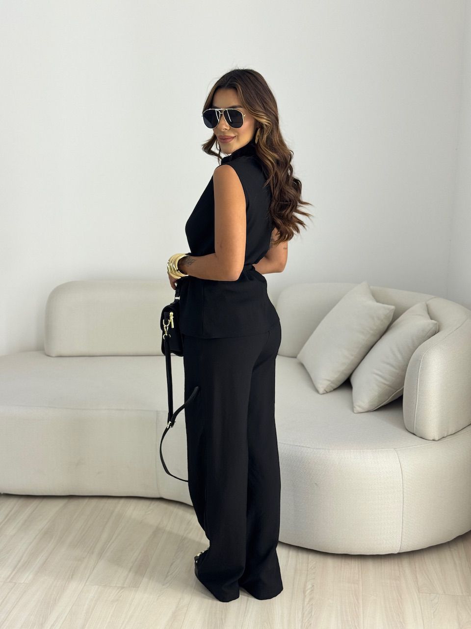 CONJUNTO ARIANA GOLA PRETO