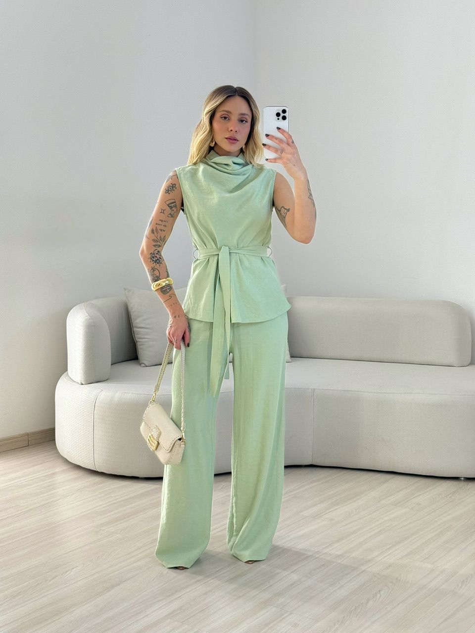 CONJUNTO ARIANA GOLA VERDE