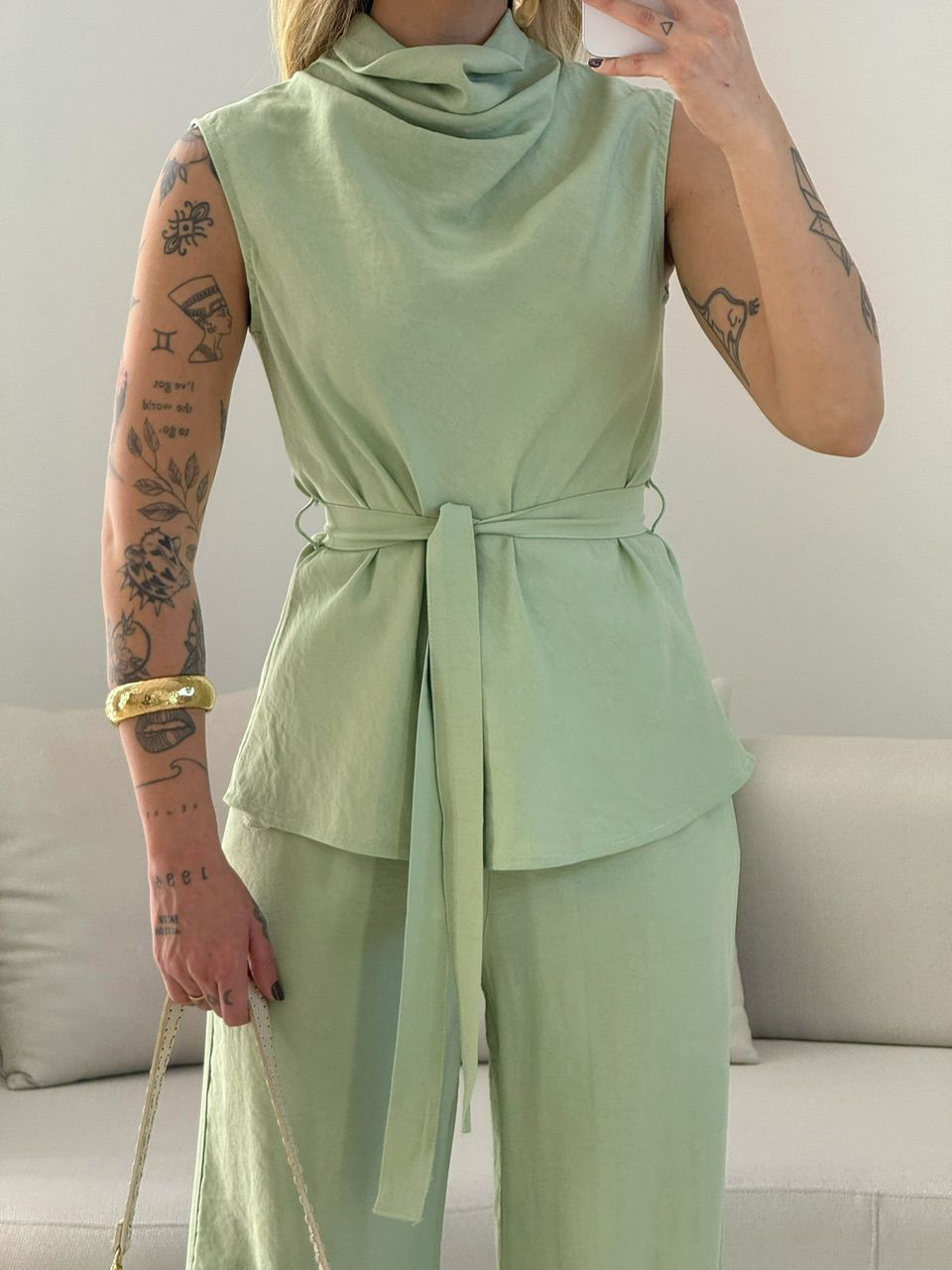 CONJUNTO ARIANA GOLA VERDE