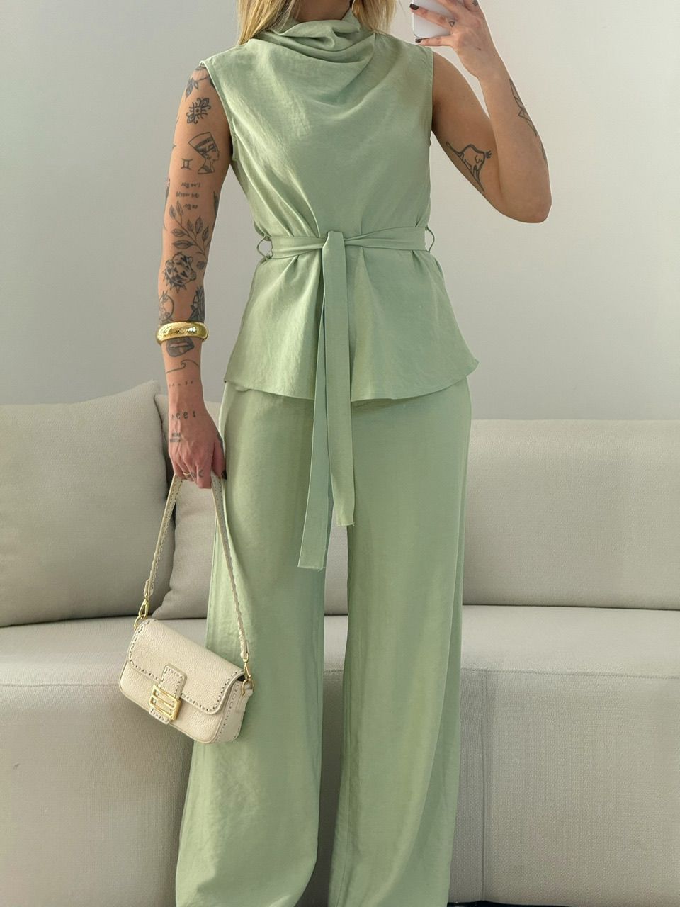 CONJUNTO ARIANA GOLA VERDE