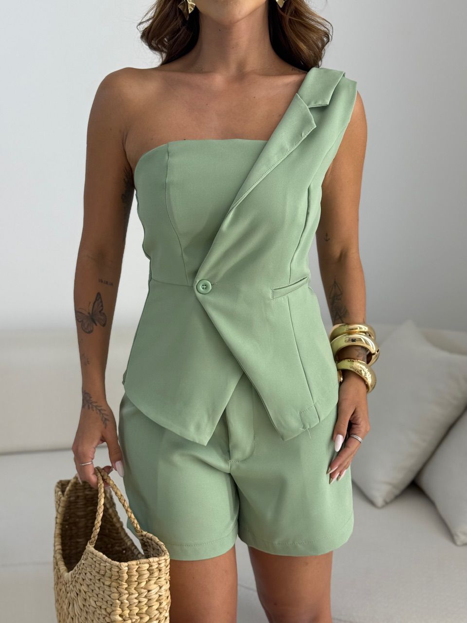 CONJUNTO CELINA SHORT VERDE