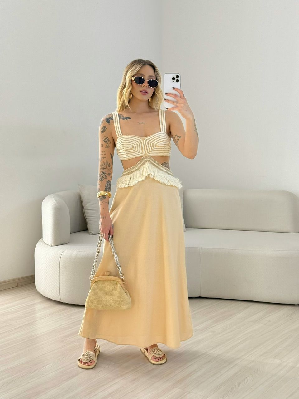 VESTIDO POLIANA ALÇA NUDE
