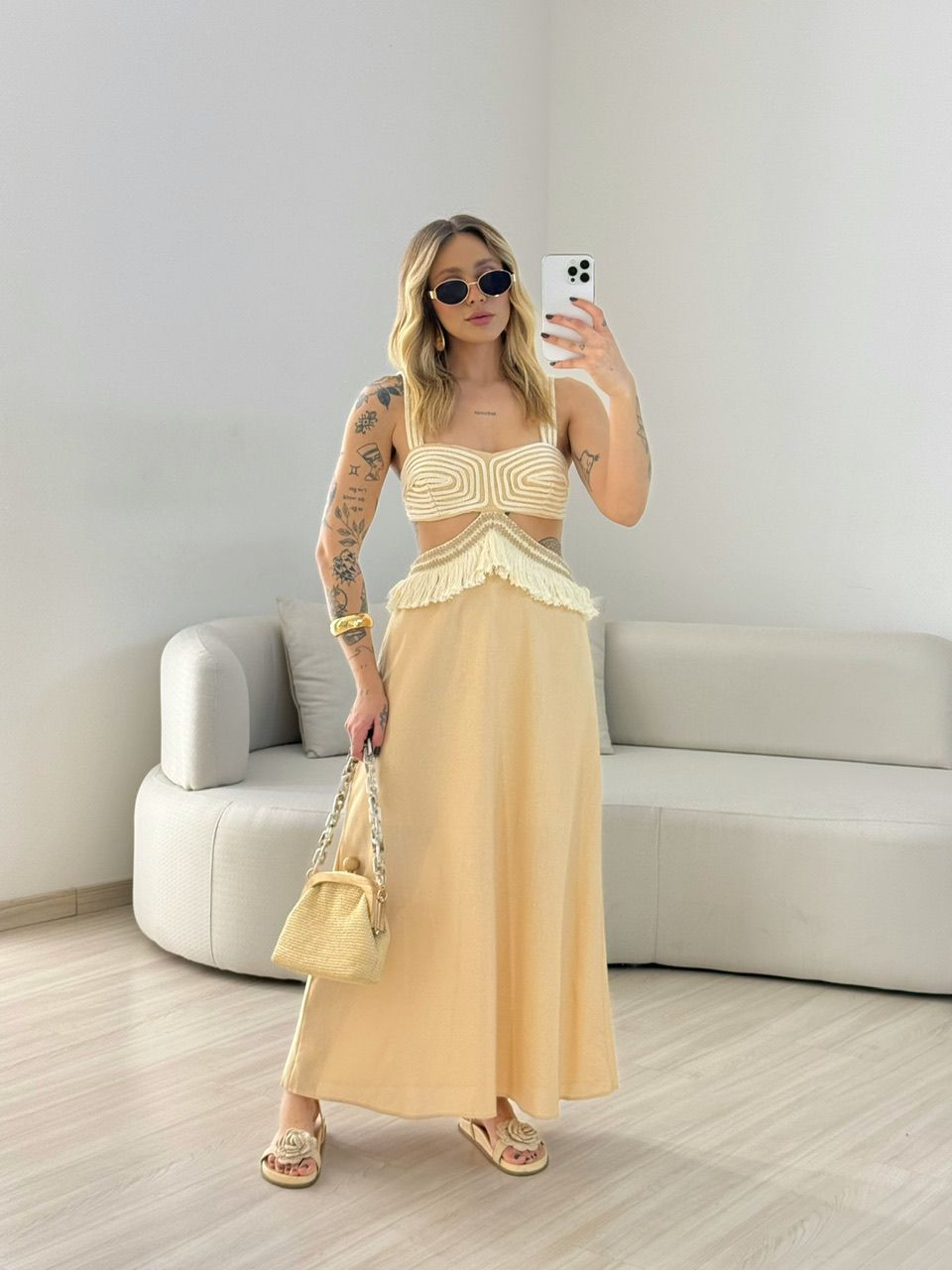 VESTIDO POLIANA ALÇA NUDE