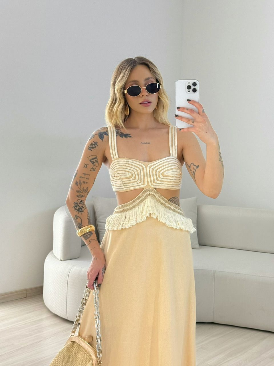 VESTIDO POLIANA ALÇA NUDE
