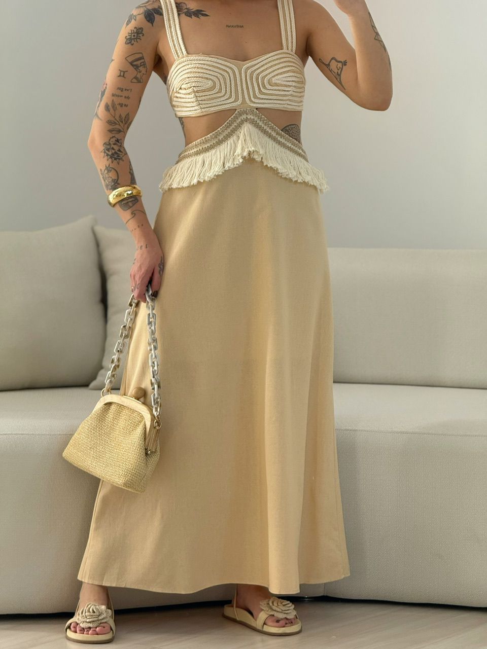 VESTIDO POLIANA ALÇA NUDE