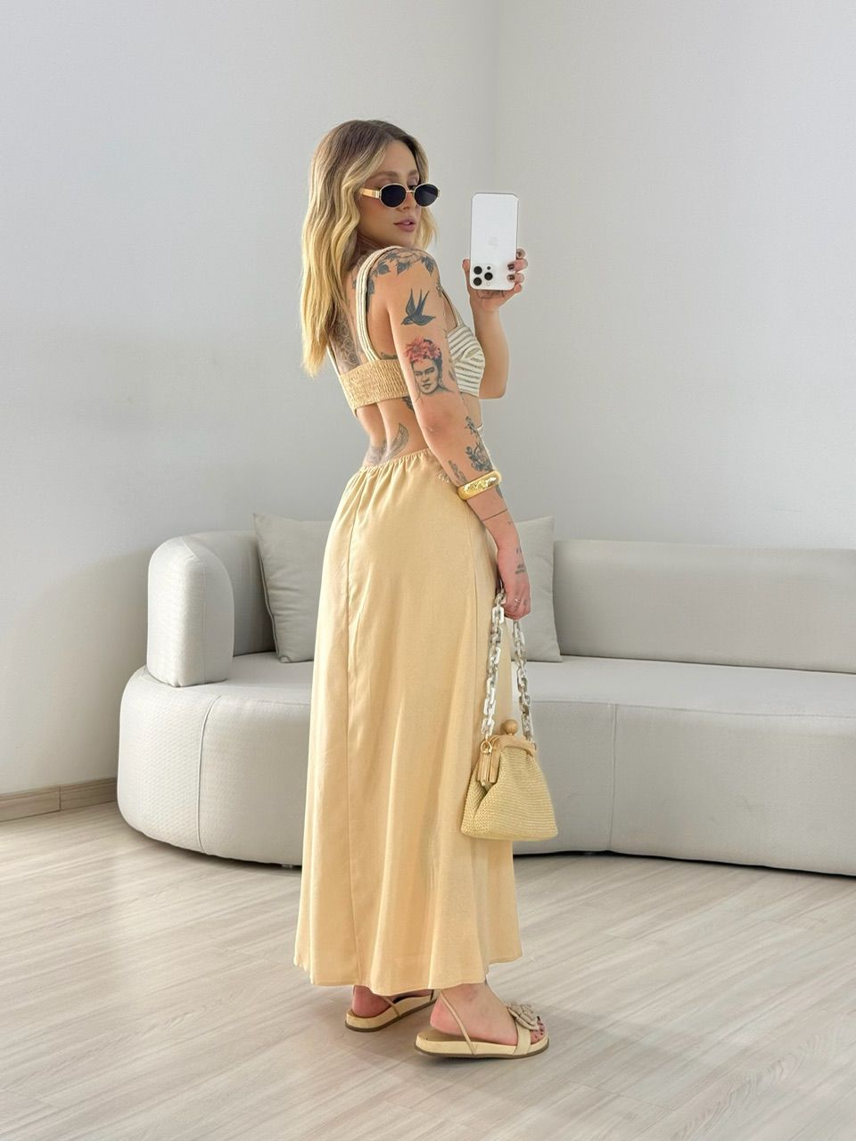 VESTIDO POLIANA ALÇA NUDE