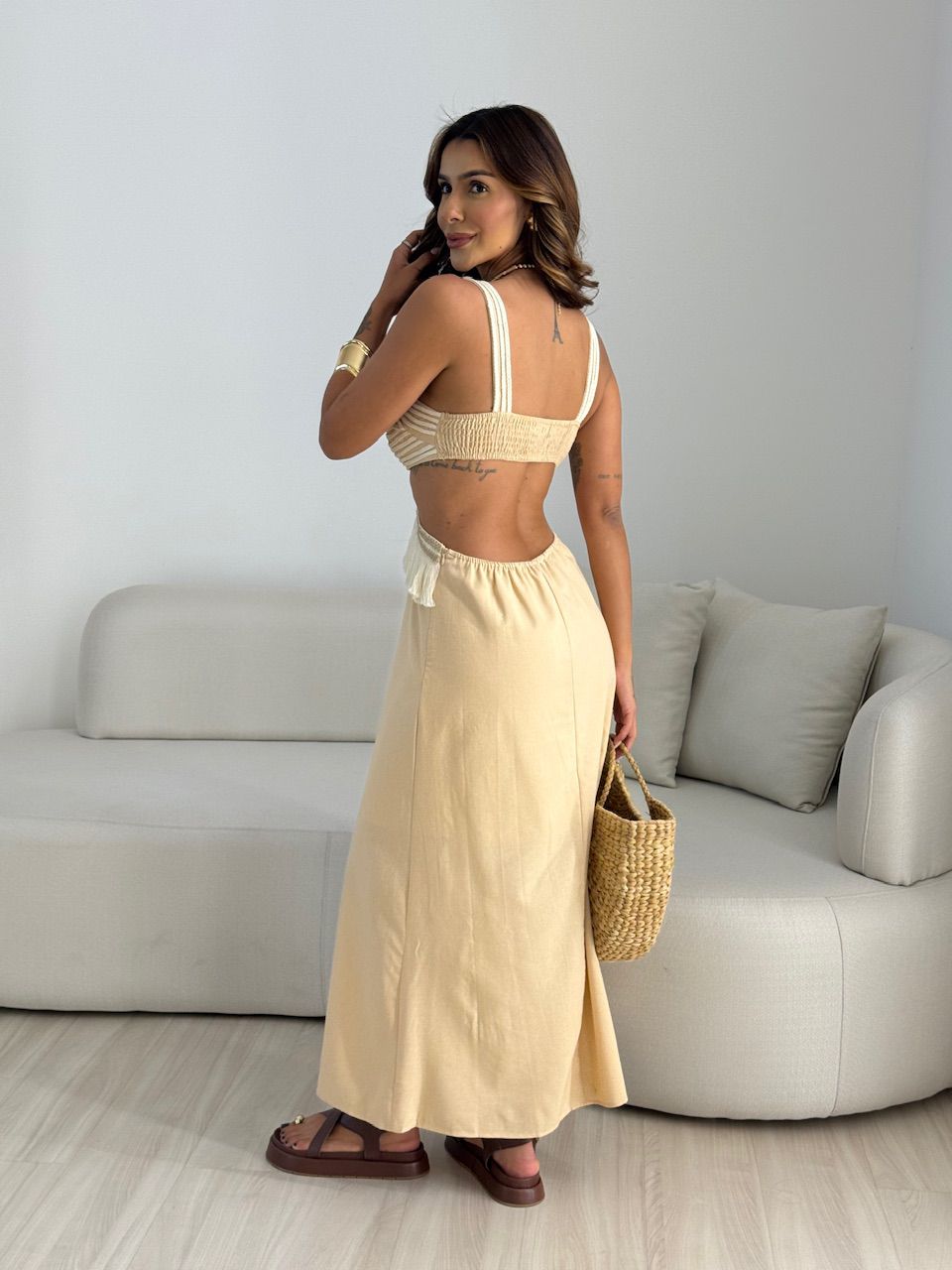 VESTIDO POLIANA ALÇA NUDE
