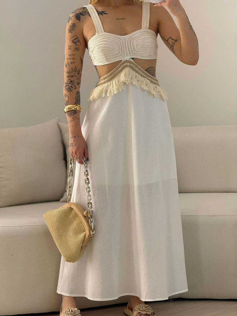 VESTIDO POLIANA ALÇA OFF