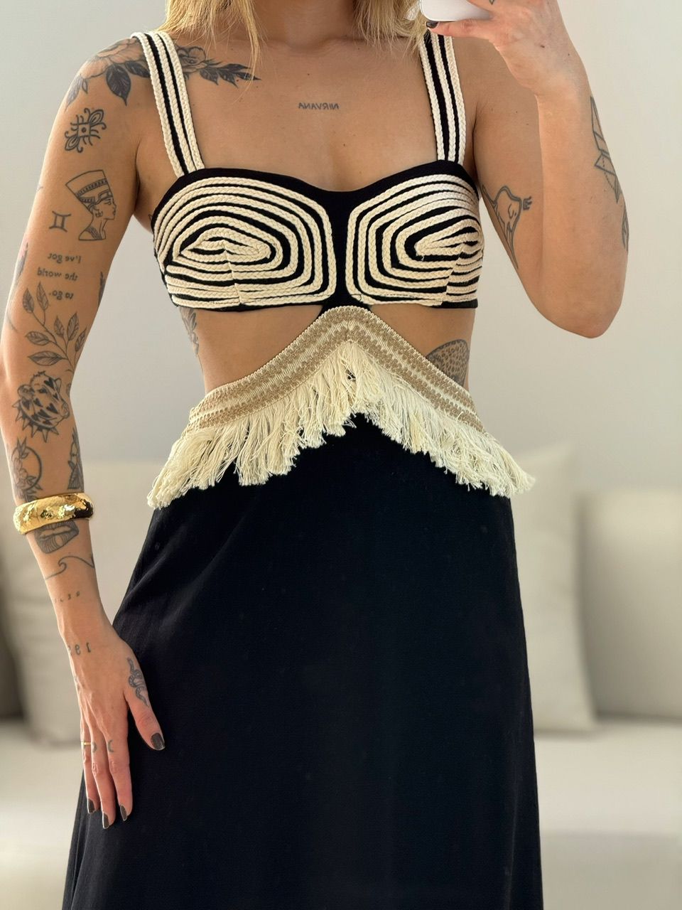 VESTIDO POLIANA ALÇA PRETO