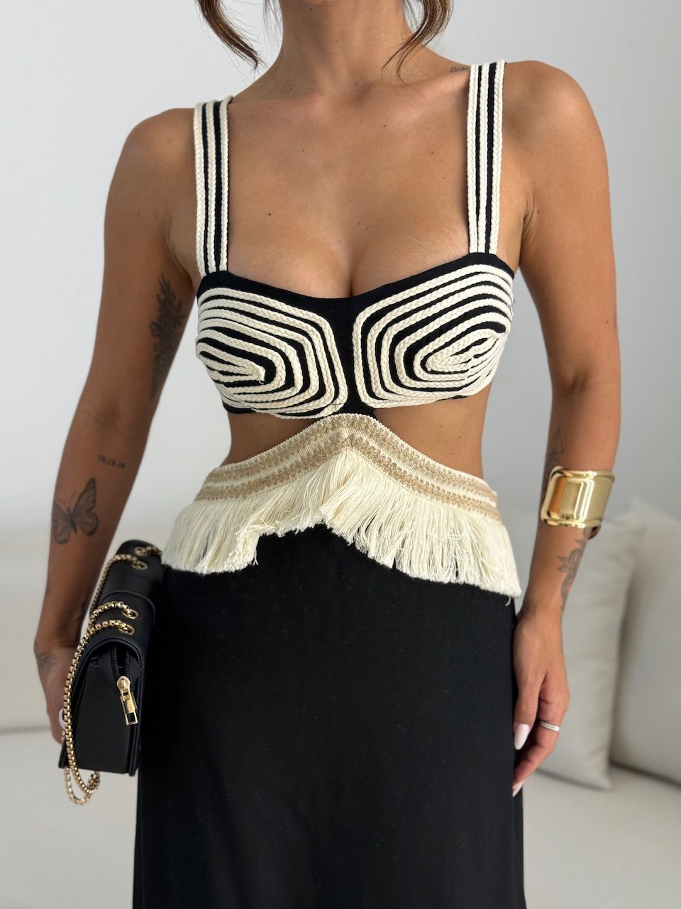 VESTIDO POLIANA ALÇA PRETO
