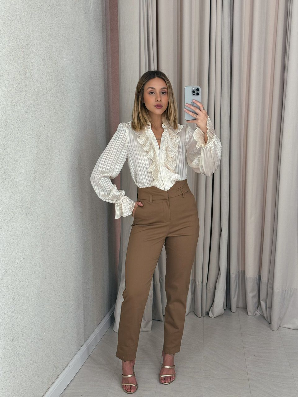 CALÇA GABRIELA SKINNY MARROM