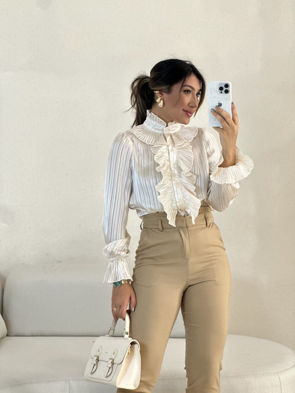 CALÇA GABRIELA SKINNY NUDE