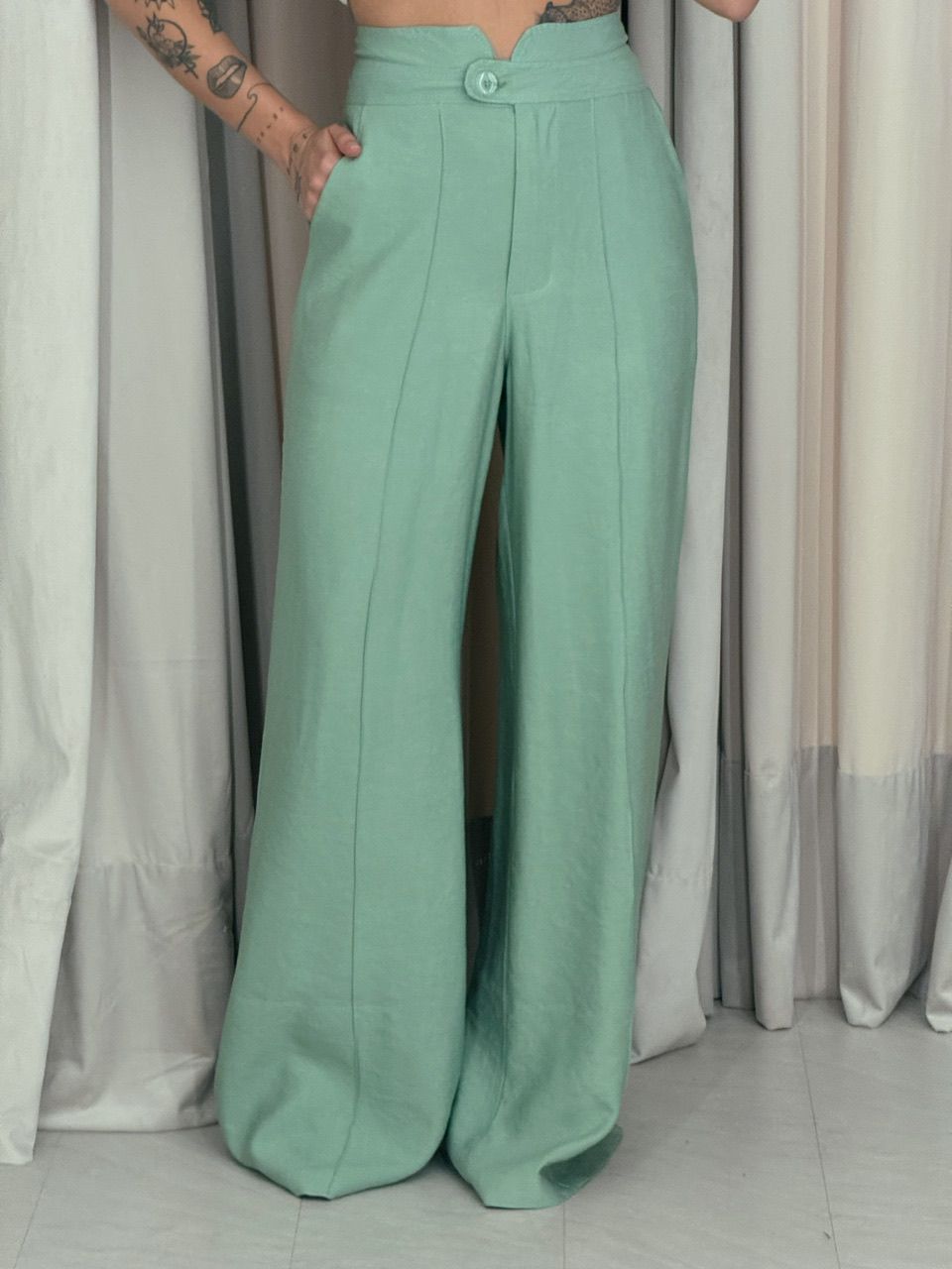 CALÇA LETÍCIA 03 PANTALONA PISTACHE