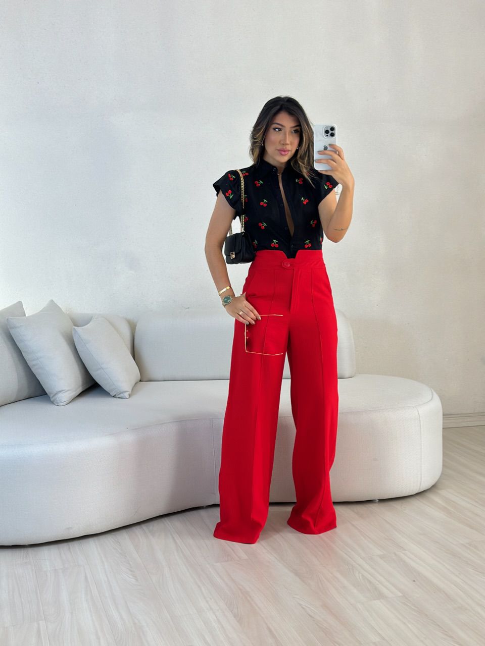 CALÇA LETÍCIA 03 PANTALONA VERMELHA