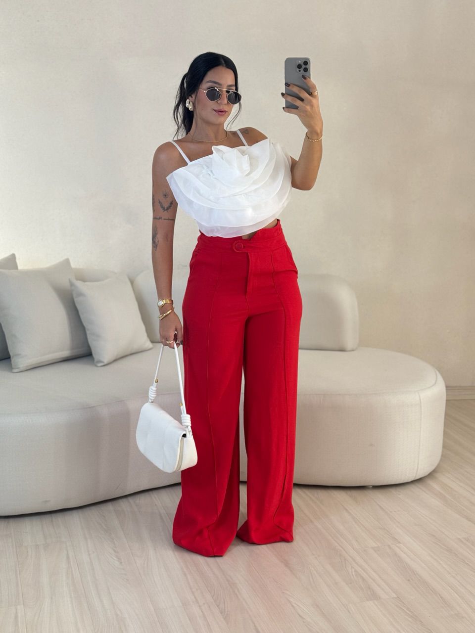 CALÇA LETÍCIA 03 PANTALONA VERMELHA