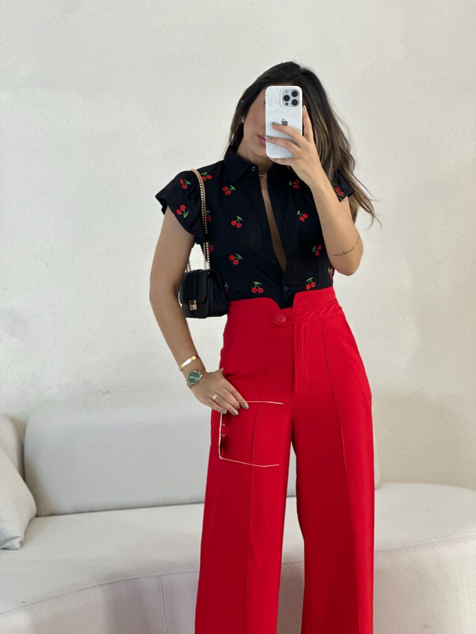 CALÇA LETÍCIA 03 PANTALONA VERMELHA