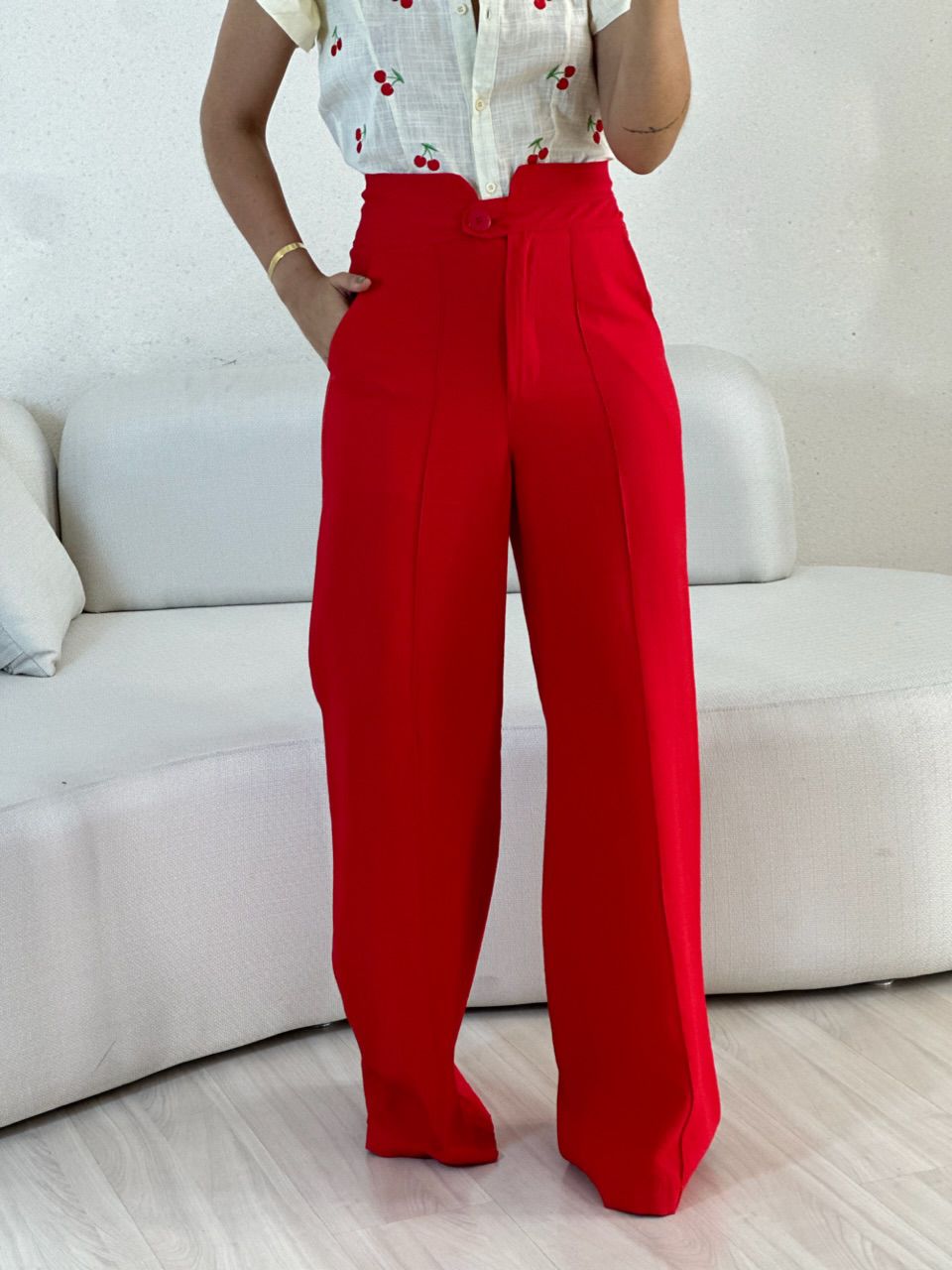 CALÇA LETÍCIA 03 PANTALONA VERMELHA