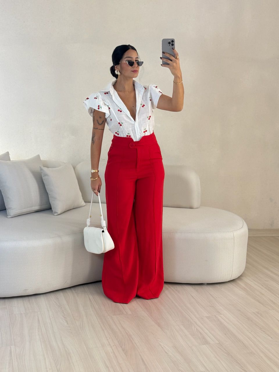 CALÇA LETÍCIA 03 PANTALONA VERMELHA