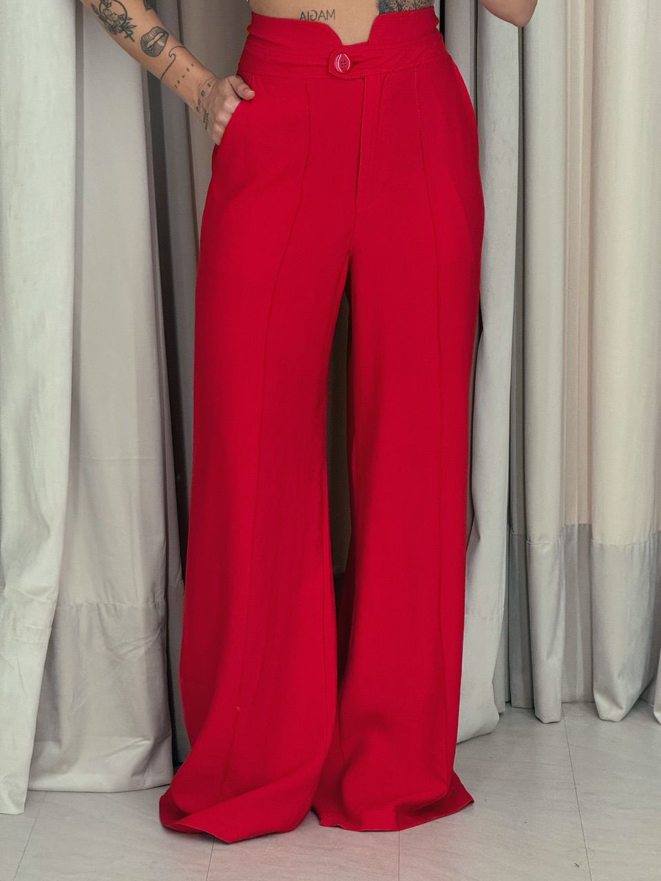 CALÇA LETÍCIA 03 PANTALONA VERMELHA