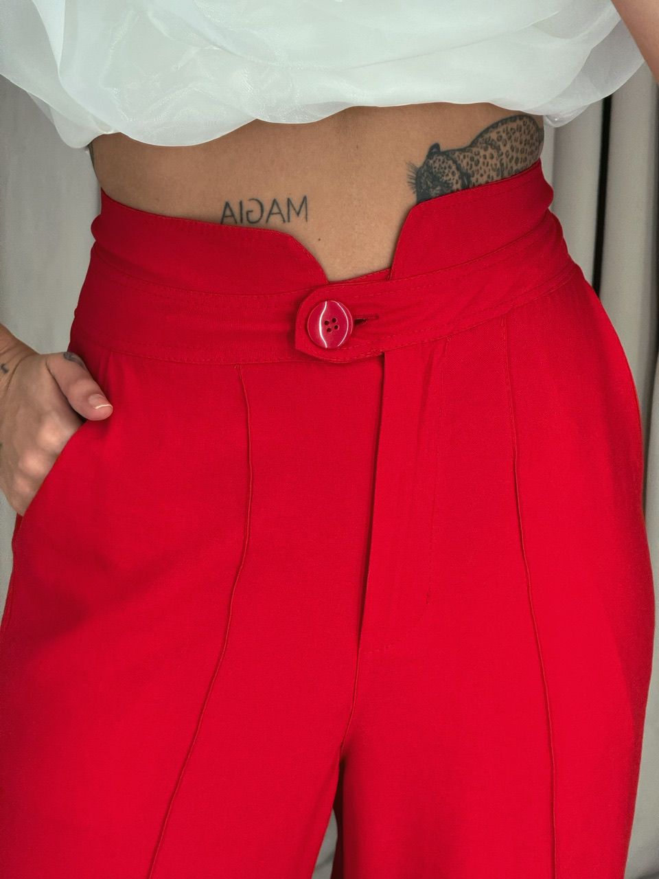 CALÇA LETÍCIA 03 PANTALONA VERMELHA