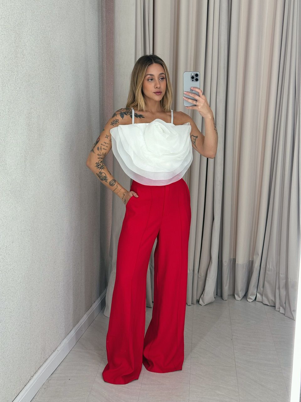 CALÇA LETÍCIA 03 PANTALONA VERMELHA
