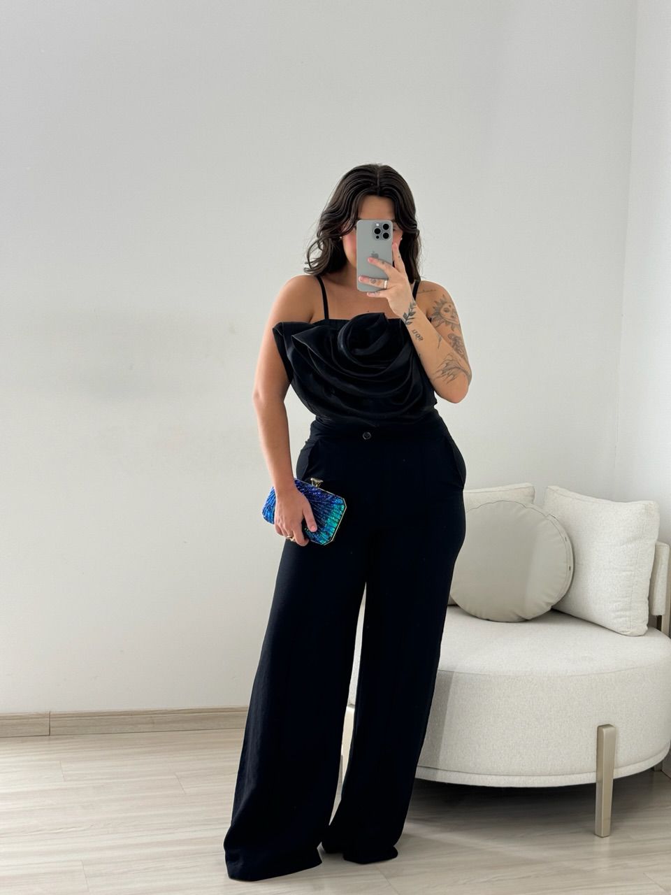 CROPPED LIDIA BABADOS PRETO