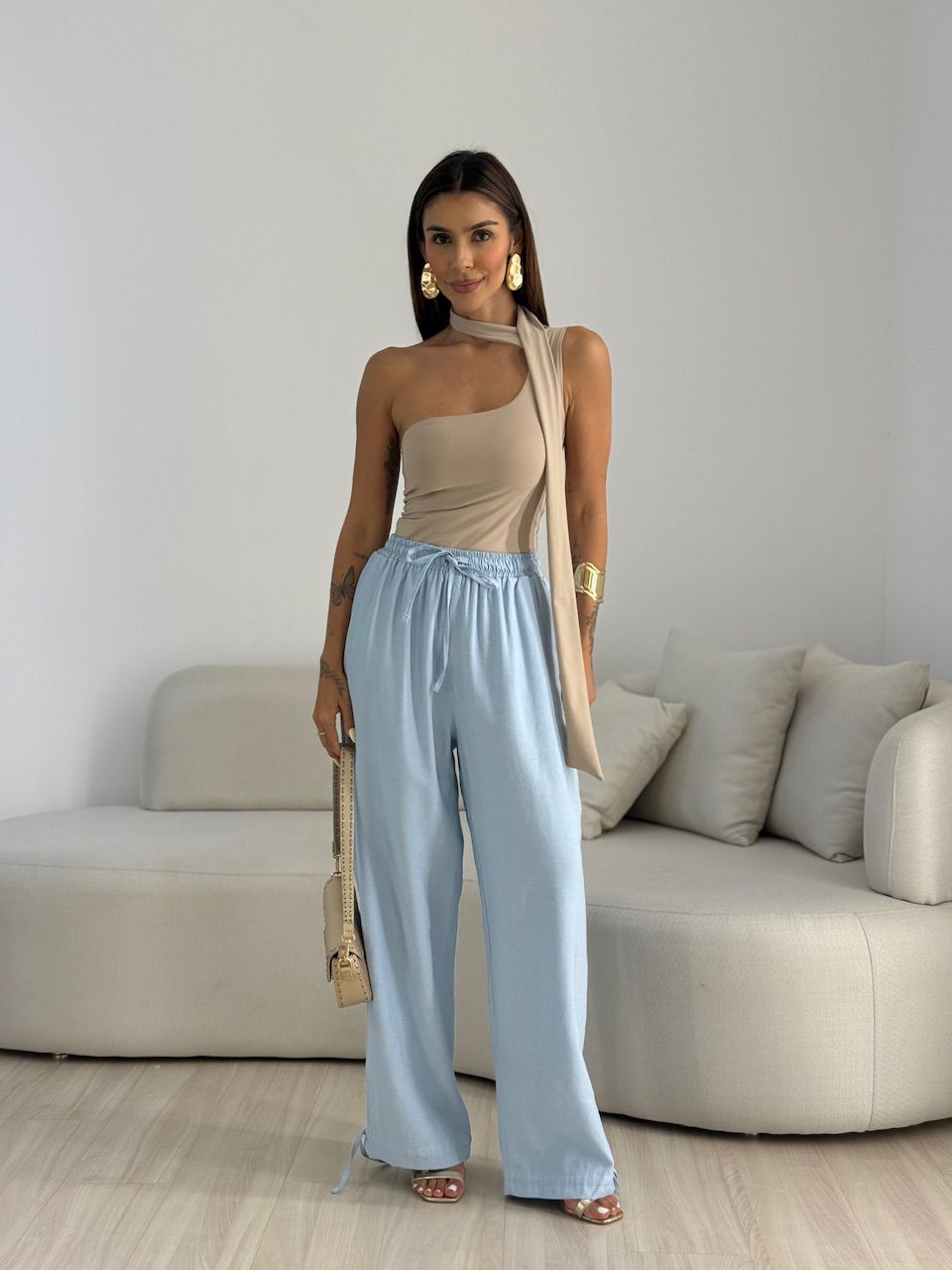 CALÇA FER LASTEX AZUL