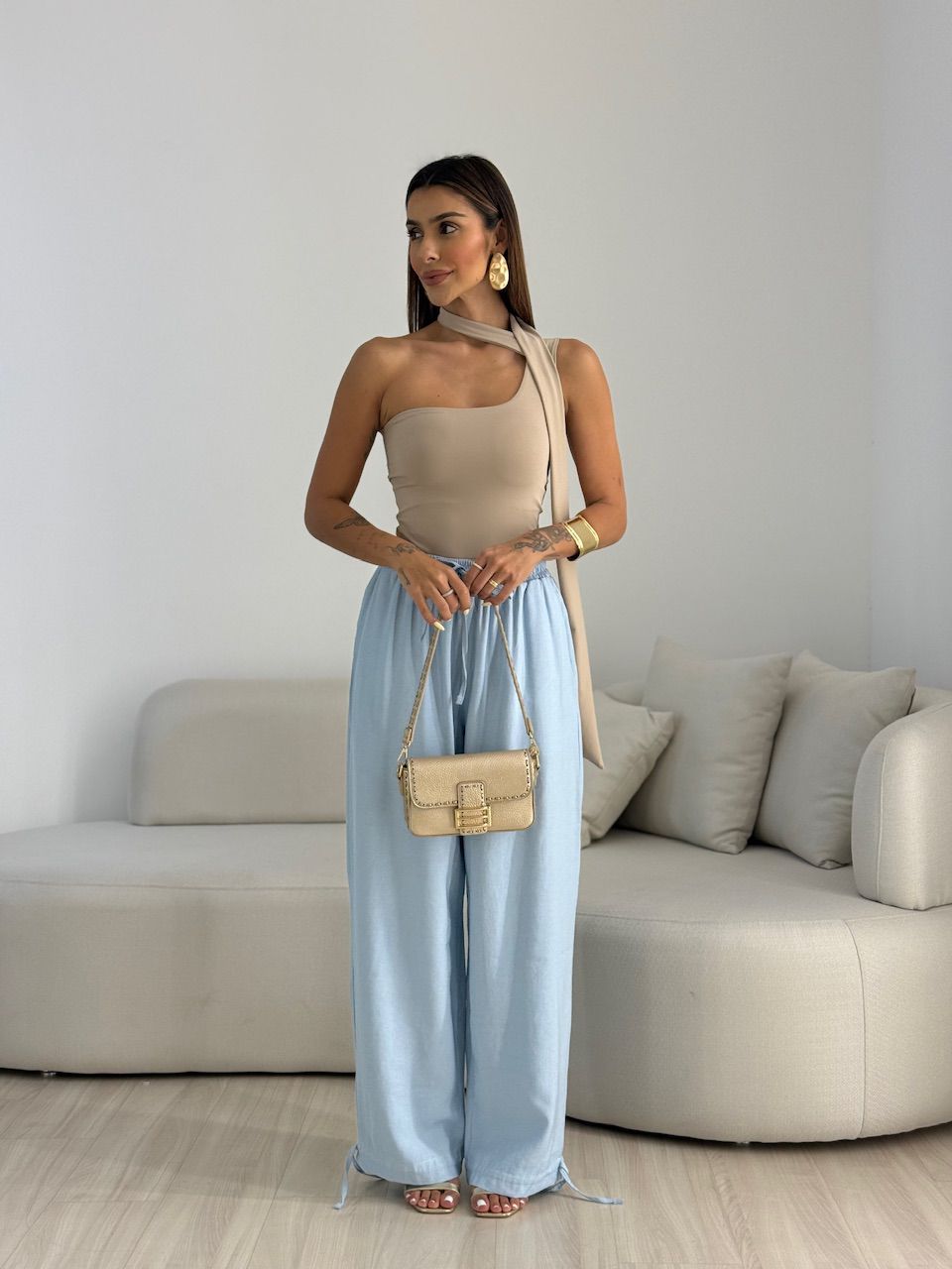 CALÇA FER LASTEX AZUL