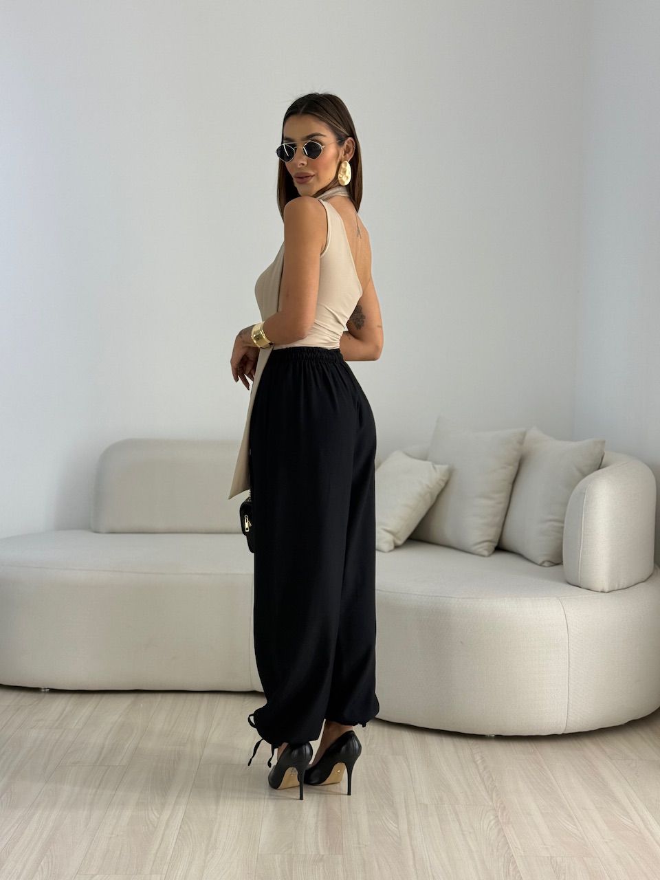 CALÇA FER LASTEX PRETA