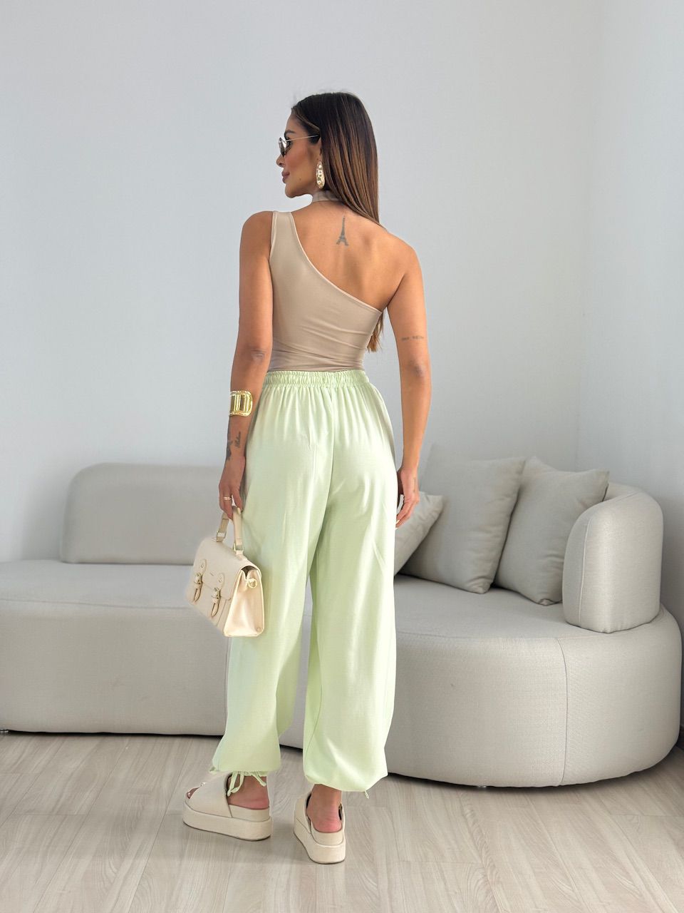 CALÇA FER LASTEX VERDE