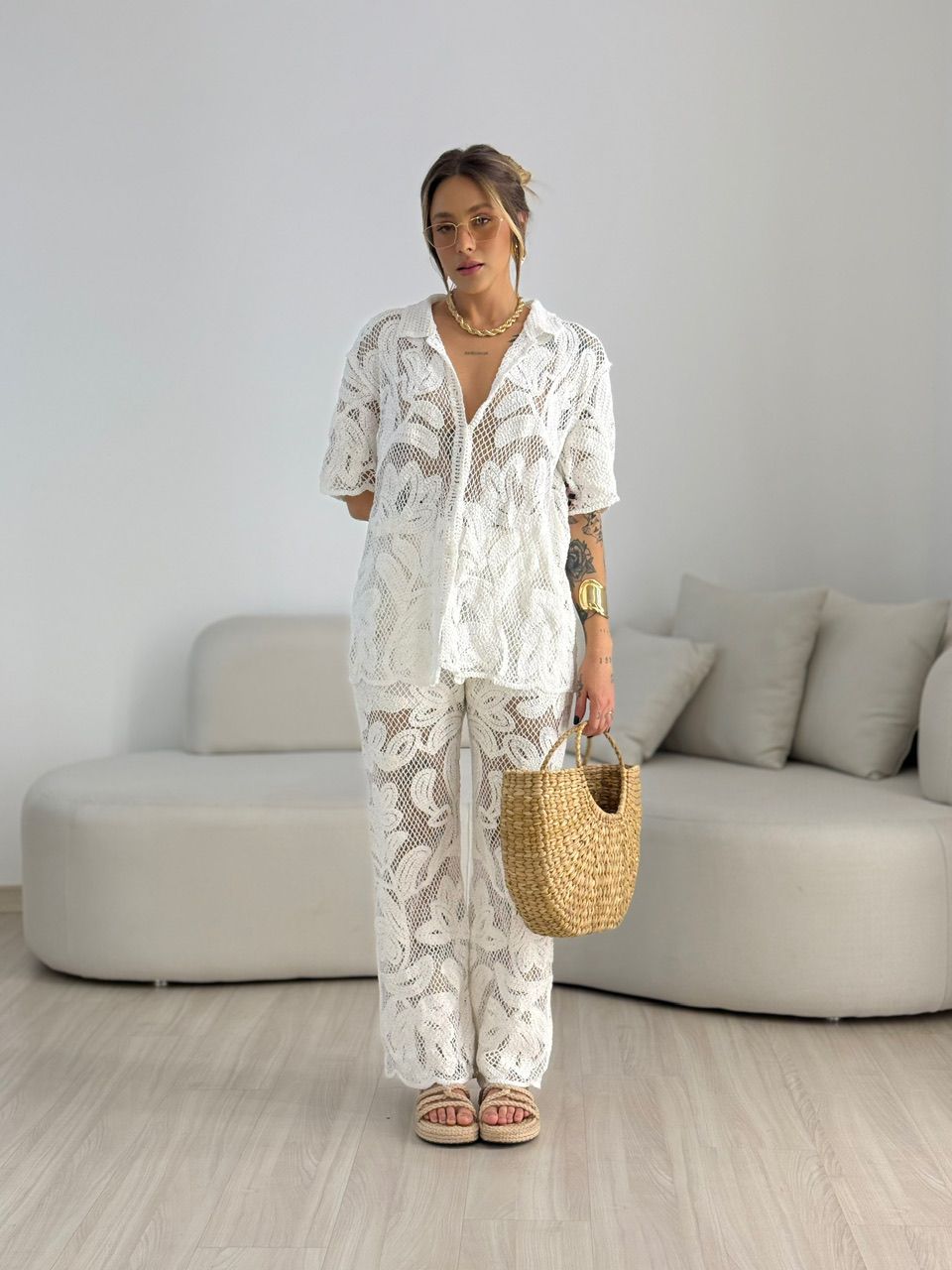 CAMISA MANUELA CROCHÊ OFF