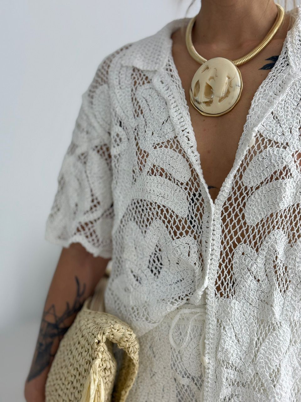 CAMISA MANUELA CROCHÊ OFF