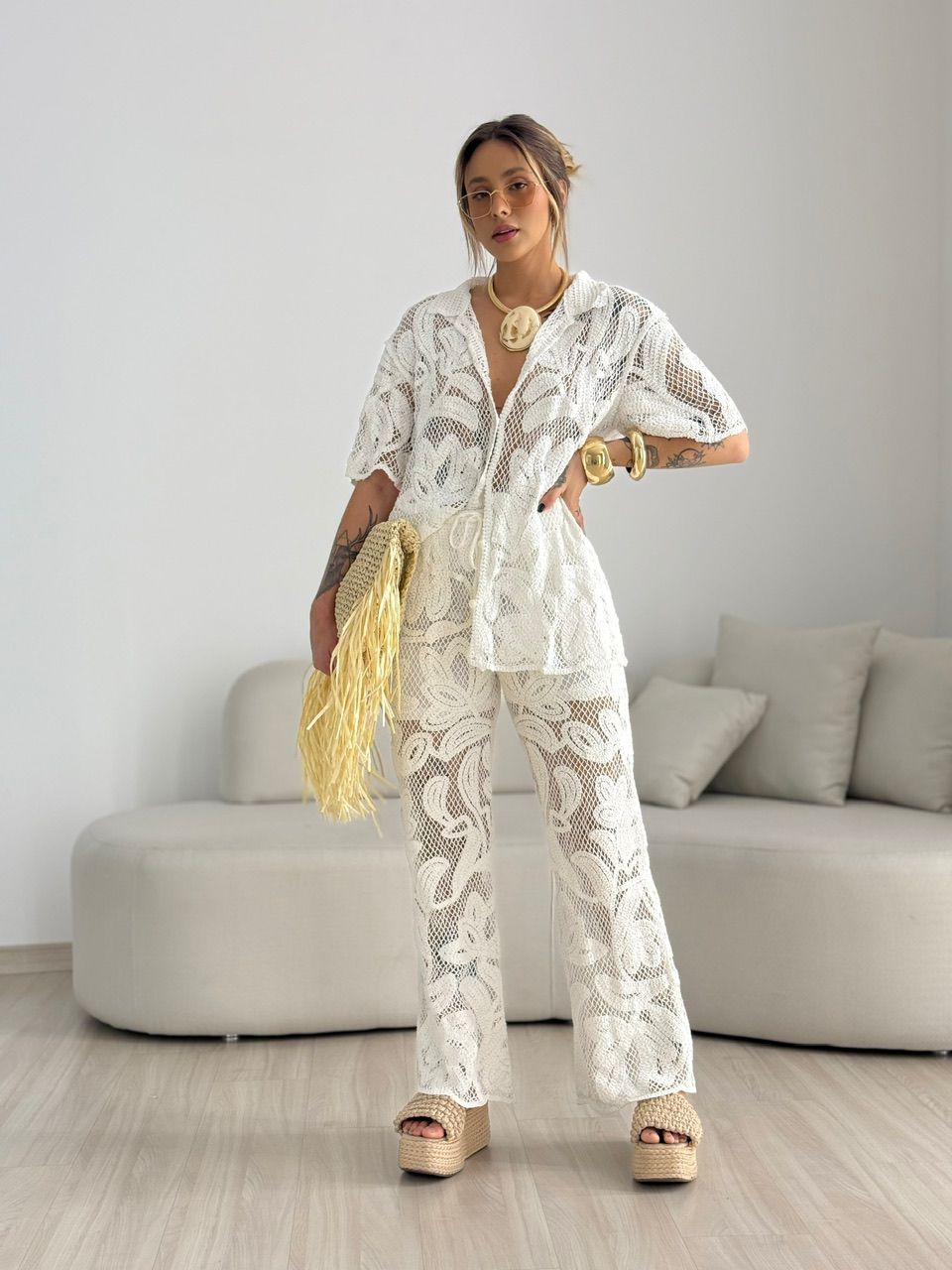 CAMISA MANUELA CROCHÊ OFF