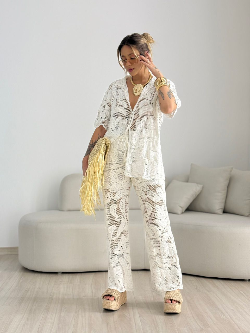 CAMISA MANUELA CROCHÊ OFF