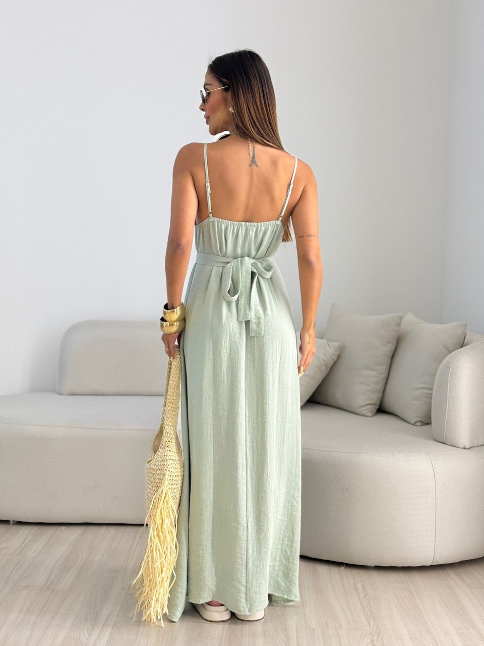 VESTIDO DUDA ALÇA BABY GREEN