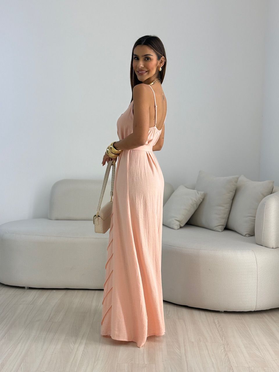 VESTIDO DUDA ALÇA BABY PEACH