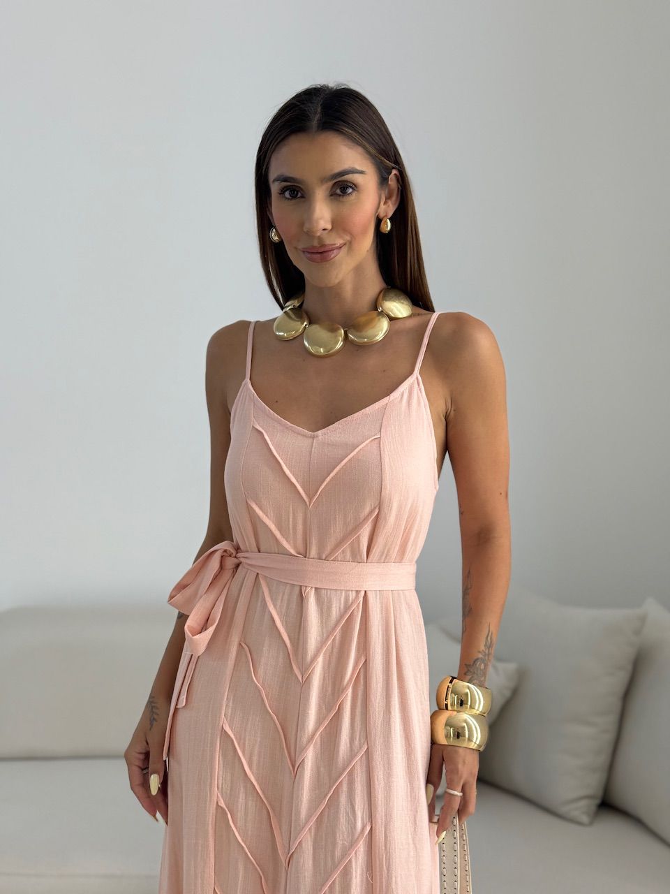 VESTIDO DUDA ALÇA BABY PEACH