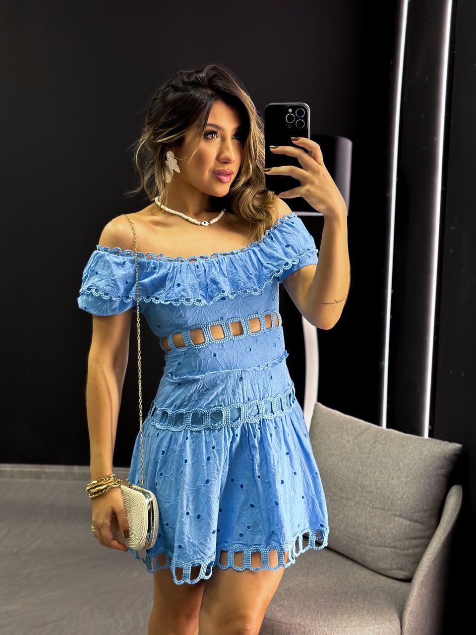 VESTIDO HELOÍSE LAISE AZUL