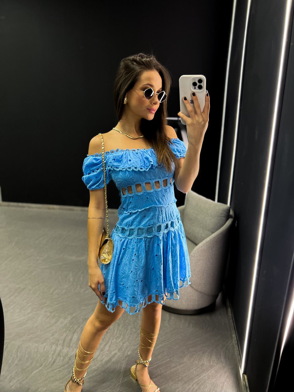VESTIDO HELOÍSE LAISE AZUL