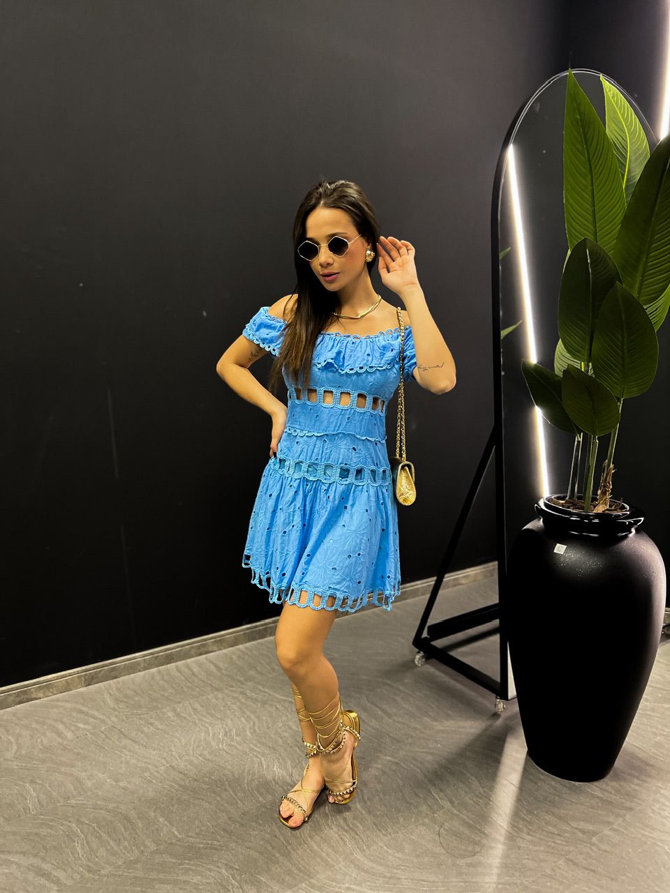 VESTIDO HELOÍSE LAISE AZUL