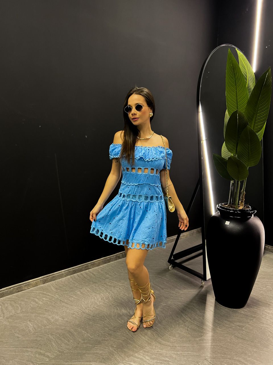 VESTIDO HELOÍSE LAISE AZUL